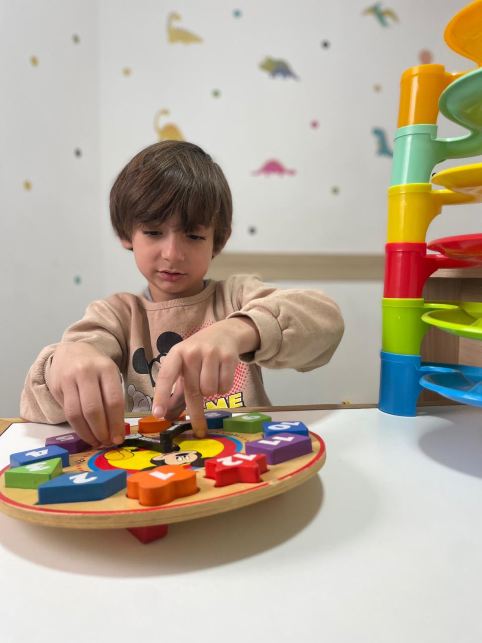 Atividade com relógio de números